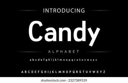 Modern Bold Font. Sans Serif Font. Regular Italic Uppercase Lowercase Typography urban style alphabet fonts for fashion, sport, technology, digital, movie, logo design, vector illustration