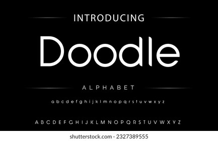 Modern Bold Font. Sans Serif Font. Regular Italic Uppercase Lowercase Typography urban style alphabet fonts for fashion, sport, technology, digital, movie, logo design, vector illustration