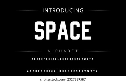 Modern Bold Font. Sans Serif Font. Regular Italic Uppercase Lowercase Typography urban style alphabet fonts for fashion, sport, technology, digital, movie, logo design, vector illustration