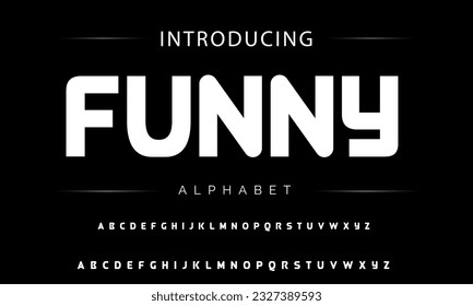 Modern Bold Font. Sans Serif Font. Regular Italic Uppercase Lowercase Typography urban style alphabet fonts for fashion, sport, technology, digital, movie, logo design, vector illustration