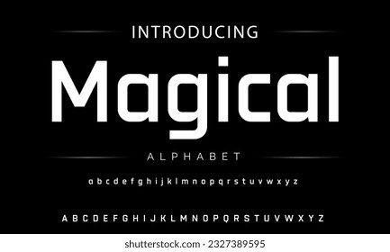 Modern Bold Font. Sans Serif Font. Regular Italic Uppercase Lowercase Typography urban style alphabet fonts for fashion, sport, technology, digital, movie, logo design, vector illustration