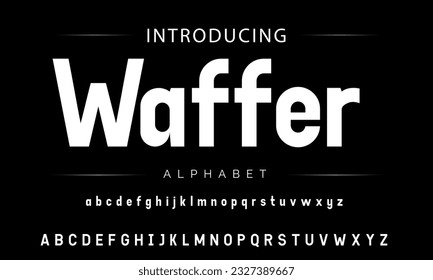 Modern Bold Font. Sans Serif Font. Regular Italic Uppercase Lowercase Typography urban style alphabet fonts for fashion, sport, technology, digital, movie, logo design, vector illustration