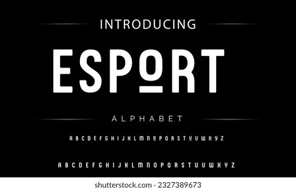 Modern Bold Font. Sans Serif Font. Regular Italic Uppercase Lowercase Typography urban style alphabet fonts for fashion, sport, technology, digital, movie, logo design, vector illustration