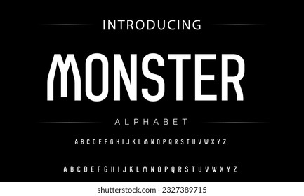 Modern Bold Font. Sans Serif Font. Regular Italic Uppercase Lowercase Typography urban style alphabet fonts for fashion, sport, technology, digital, movie, logo design, vector illustration
