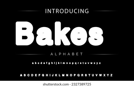 Modern Bold Font. Sans Serif Font. Regular Italic Uppercase Lowercase Typography urban style alphabet fonts for fashion, sport, technology, digital, movie, logo design, vector illustration
