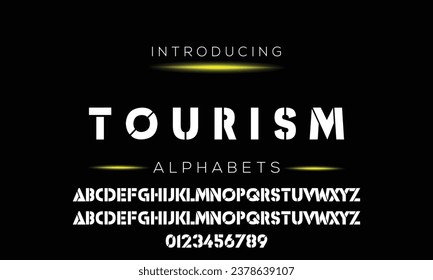 Modern Bold Font. Sans Serif Font. Regular Italic Uppercase Lowercase Typography urban style alphabet fonts for fashion, sport, technology, digital, movie, logo design, vector illustration