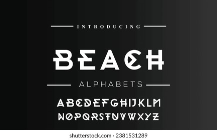 Modern Bold Font. Sans Serif Font. Regular Italic Uppercase Lowercase Typography urban style alphabet fonts for fashion, sport, technology, digital, movie, logo design, vector illustration