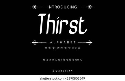 Modern Bold Font. Sans Serif Font. Regular Italic Uppercase Lowercase Typography urban style alphabet fonts for fashion, sport, technology, digital, movie, logo design, vector illustration
