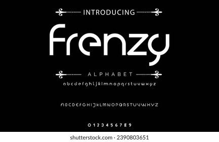 Modern Bold Font. Sans Serif Font. Regular Italic Uppercase Lowercase Typography urban style alphabet fonts for fashion, sport, technology, digital, movie, logo design, vector illustration