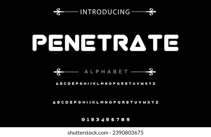 Modern Bold Font. Sans Serif Font. Regular Italic Uppercase Lowercase Typography urban style alphabet fonts for fashion, sport, technology, digital, movie, logo design, vector illustration