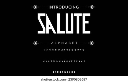 Modern Bold Font. Sans Serif Font. Regular Italic Uppercase Lowercase Typography urban style alphabet fonts for fashion, sport, technology, digital, movie, logo design, vector illustration