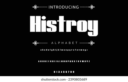 Modern Bold Font. Sans Serif Font. Regular Italic Uppercase Lowercase Typography urban style alphabet fonts for fashion, sport, technology, digital, movie, logo design, vector illustration