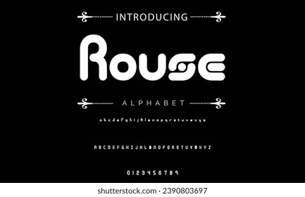Modern Bold Font. Sans Serif Font. Regular Italic Uppercase Lowercase Typography urban style alphabet fonts for fashion, sport, technology, digital, movie, logo design, vector illustration