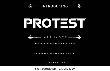 Modern Bold Font. Sans Serif Font. Regular Italic Uppercase Lowercase Typography urban style alphabet fonts for fashion, sport, technology, digital, movie, logo design, vector illustration