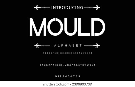 Modern Bold Font. Sans Serif Font. Regular Italic Uppercase Lowercase Typography urban style alphabet fonts for fashion, sport, technology, digital, movie, logo design, vector illustration