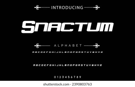 Modern Bold Font. Sans Serif Font. Regular Italic Uppercase Lowercase Typography urban style alphabet fonts for fashion, sport, technology, digital, movie, logo design, vector illustration