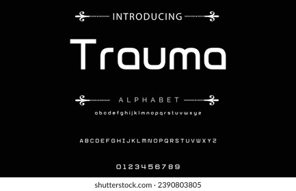 Modern Bold Font. Sans Serif Font. Regular Italic Uppercase Lowercase Typography urban style alphabet fonts for fashion, sport, technology, digital, movie, logo design, vector illustration