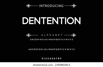 Modern Bold Font. Sans Serif Font. Regular Italic Uppercase Lowercase Typography urban style alphabet fonts for fashion, sport, technology, digital, movie, logo design, vector illustration