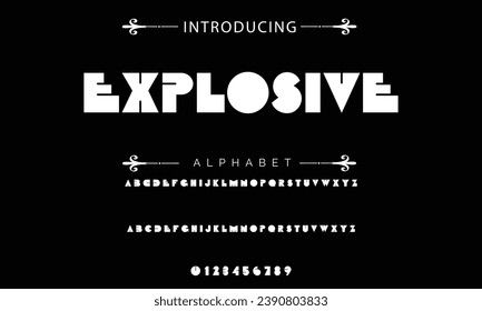 Modern Bold Font. Sans Serif Font. Regular Italic Uppercase Lowercase Typography urban style alphabet fonts for fashion, sport, technology, digital, movie, logo design, vector illustration