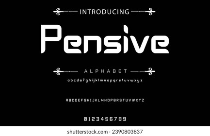 Modern Bold Font. Sans Serif Font. Regular Italic Uppercase Lowercase Typography urban style alphabet fonts for fashion, sport, technology, digital, movie, logo design, vector illustration