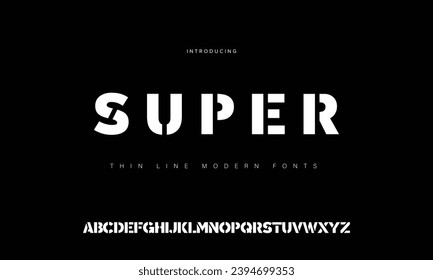 Modern Bold Font. Sans Serif Font. Regular Italic Uppercase Lowercase Typography urban style alphabet fonts for fashion, sport, technology, digital, movie, logo design, vector illustration