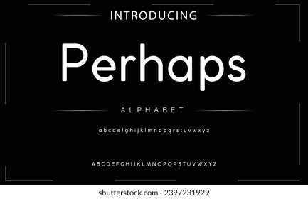 Modern Bold Font. Sans Serif Font. Regular Italic Uppercase Lowercase Typography urban style alphabet fonts for fashion, sport, technology, digital, movie, logo design, vector illustration