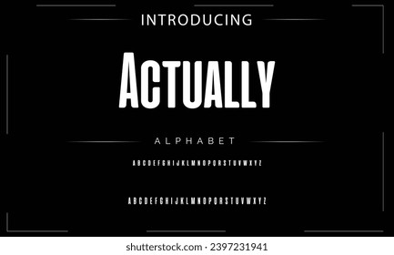 Modern Bold Font. Sans Serif Font. Regular Italic Uppercase Lowercase Typography urban style alphabet fonts for fashion, sport, technology, digital, movie, logo design, vector illustration