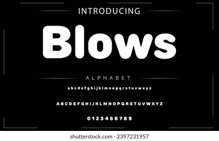 Modern Bold Font. Sans Serif Font. Regular Italic Uppercase Lowercase Typography urban style alphabet fonts for fashion, sport, technology, digital, movie, logo design, vector illustration