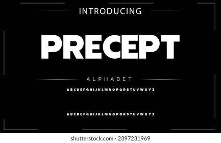 Modern Bold Font. Sans Serif Font. Regular Italic Uppercase Lowercase Typography urban style alphabet fonts for fashion, sport, technology, digital, movie, logo design, vector illustration