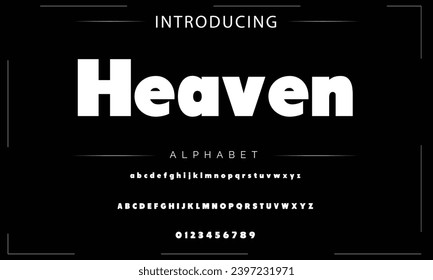 Fuente negrita moderna. Sans Serif Font. Típografía minúscula de estilo urbano en cursiva superior regular para moda, deporte, tecnología, digital, cine, diseño de logotipo, ilustración vectorial
