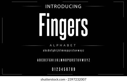 Modern Bold Font. Sans Serif Font. Regular Italic Uppercase Lowercase Typography urban style alphabet fonts for fashion, sport, technology, digital, movie, logo design, vector illustration