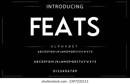 Modern Bold Font. Sans Serif Font. Regular Italic Uppercase Lowercase Typography urban style alphabet fonts for fashion, sport, technology, digital, movie, logo design, vector illustration