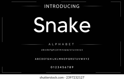 Modern Bold Font. Sans Serif Font. Regular Italic Uppercase Lowercase Typography urban style alphabet fonts for fashion, sport, technology, digital, movie, logo design, vector illustration