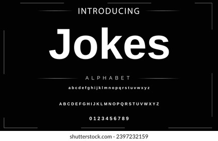 Modern Bold Font. Sans Serif Font. Regular Italic Uppercase Lowercase Typography urban style alphabet fonts for fashion, sport, technology, digital, movie, logo design, vector illustration