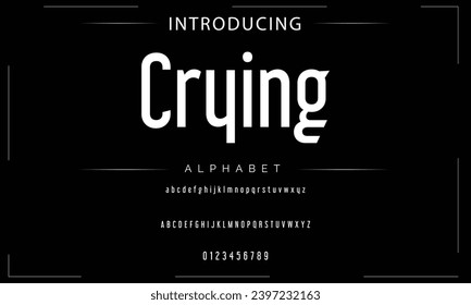 Fuente negrita moderna. Sans Serif Font. Típografía minúscula de estilo urbano en cursiva superior regular para moda, deporte, tecnología, digital, cine, diseño de logotipo, ilustración vectorial