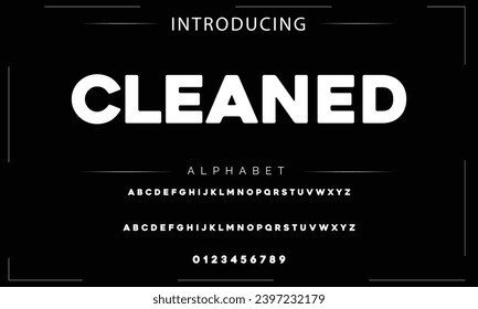 Modern Bold Font. Sans Serif Font. Regular Italic Uppercase Lowercase Typography urban style alphabet fonts for fashion, sport, technology, digital, movie, logo design, vector illustration