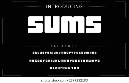 Fuente negrita moderna. Sans Serif Font. Típografía minúscula de estilo urbano en cursiva superior regular para moda, deporte, tecnología, digital, cine, diseño de logotipo, ilustración vectorial