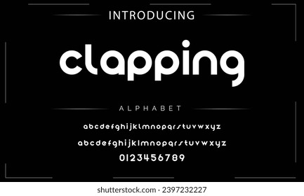 Modern Bold Font. Sans Serif Font. Regular Italic Uppercase Lowercase Typography urban style alphabet fonts for fashion, sport, technology, digital, movie, logo design, vector illustration