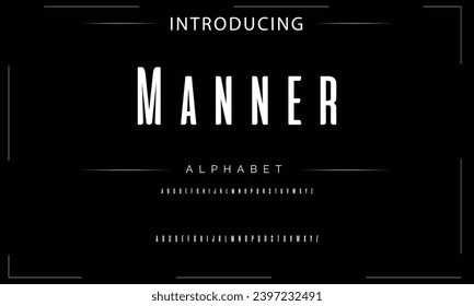 Modern Bold Font. Sans Serif Font. Regular Italic Uppercase Lowercase Typography urban style alphabet fonts for fashion, sport, technology, digital, movie, logo design, vector illustration
