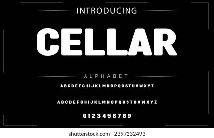 Modern Bold Font. Sans Serif Font. Regular Italic Uppercase Lowercase Typography urban style alphabet fonts for fashion, sport, technology, digital, movie, logo design, vector illustration