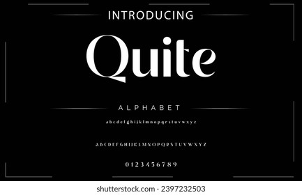 Modern Bold Font. Sans Serif Font. Regular Italic Uppercase Lowercase Typography urban style alphabet fonts for fashion, sport, technology, digital, movie, logo design, vector illustration
