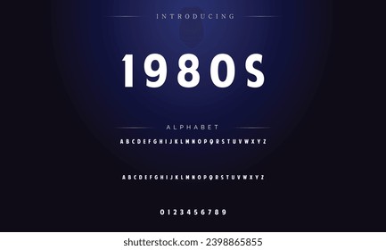 Modern Bold Font. Sans Serif Font. Regular Italic Uppercase Lowercase Typography urban style alphabet fonts for fashion, sport, technology, digital, movie, logo design, vector illustration