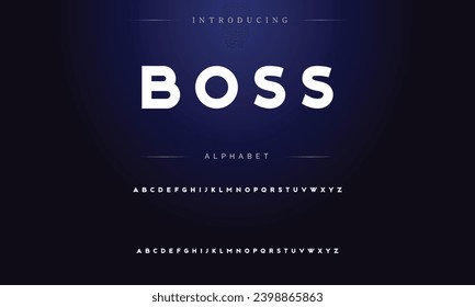 Modern Bold Font. Sans Serif Font. Regular Italic Uppercase Lowercase Typography urban style alphabet fonts for fashion, sport, technology, digital, movie, logo design, vector illustration