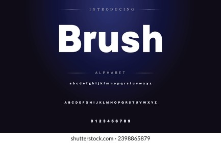 Modern Bold Font. Sans Serif Font. Regular Italic Uppercase Lowercase Typography urban style alphabet fonts for fashion, sport, technology, digital, movie, logo design, vector illustration