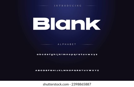 Modern Bold Font. Sans Serif Font. Regular Italic Uppercase Lowercase Typography urban style alphabet fonts for fashion, sport, technology, digital, movie, logo design, vector illustration