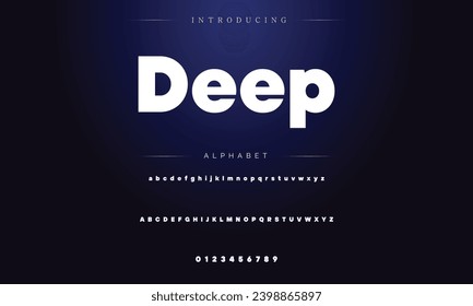 Modern Bold Font. Sans Serif Font. Regular Italic Uppercase Lowercase Typography urban style alphabet fonts for fashion, sport, technology, digital, movie, logo design, vector illustration