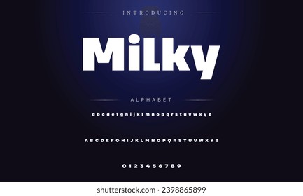 Modern Bold Font. Sans Serif Font. Regular Italic Uppercase Lowercase Typography urban style alphabet fonts for fashion, sport, technology, digital, movie, logo design, vector illustration