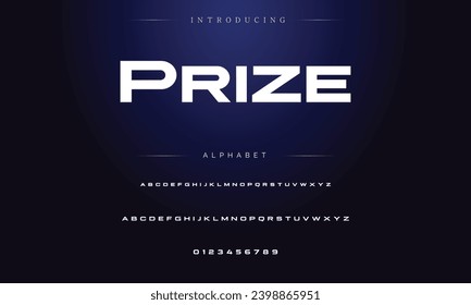 Modern Bold Font. Sans Serif Font. Regular Italic Uppercase Lowercase Typography urban style alphabet fonts for fashion, sport, technology, digital, movie, logo design, vector illustration