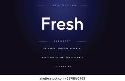 Modern Bold Font. Sans Serif Font. Regular Italic Uppercase Lowercase Typography urban style alphabet fonts for fashion, sport, technology, digital, movie, logo design, vector illustration