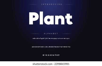 Modern Bold Font. Sans Serif Font. Regular Italic Uppercase Lowercase Typography urban style alphabet fonts for fashion, sport, technology, digital, movie, logo design, vector illustration